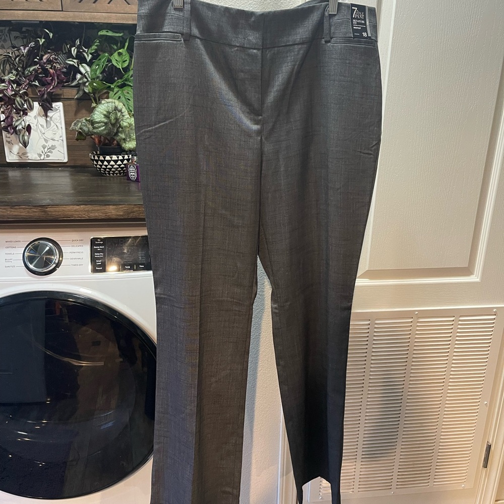 Gray corporate trousers in tall!